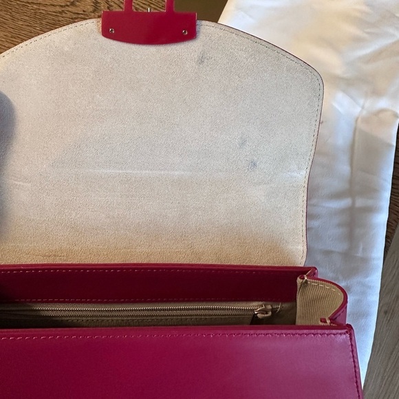NWT!NEW!Furla Metropolis S Top Handle Round Crossbody -Smooth Leather Red - Picture 13 of 16
